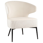 Современное мягкое кресло на металлических ножках Rakush Milk варинант исполнения - 1 | Loft Concept в Грозном