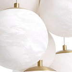 Люстра подвесная круглая с сферическими плафонами из натурального камня Glowing Spheres варинант исполнения - 4 | Loft Concept в Грозном