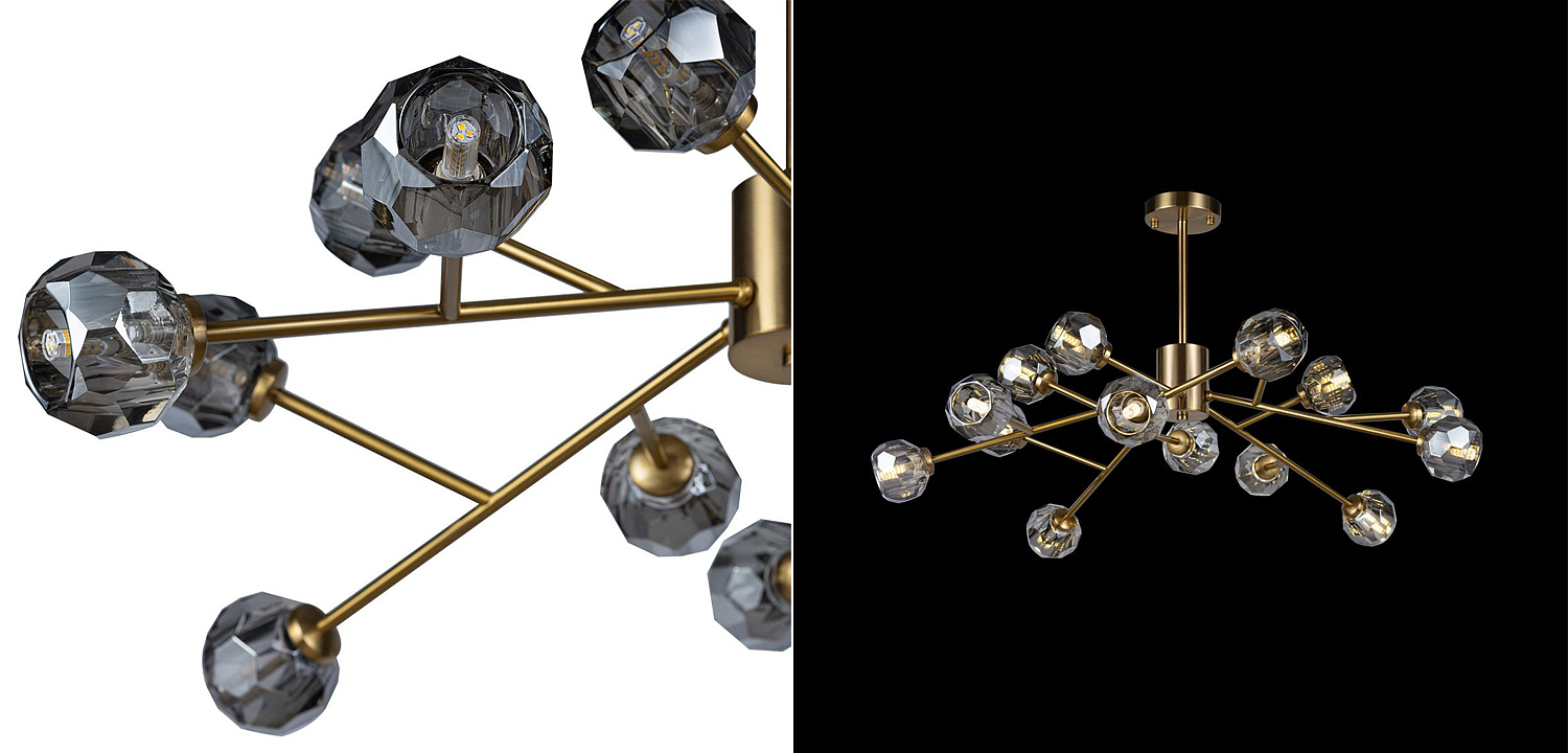 Люстра RH Boule De Cristal smoky 15 Люстра RH Boule De Cristal smoky 15 - Loft-Concept в Грозном