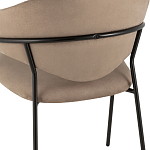 Коричневый стул с обивкой из искусственной замши Alexis варинант исполнения - 7 | Loft Concept в Грозном