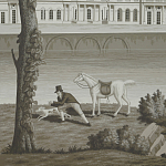 Обои ручная роспись Monuments of Paris Eau Forte on scenic paper варинант исполнения - 2 | Loft Concept в Грозном