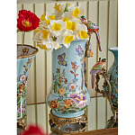 Ваза с птичкой из фарфора с бронзовыми элементами Garden of Eden варинант исполнения - 6 | Loft Concept в Грозном