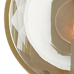 Бра круглое с прозрачным рельефным плафоном Crystal Prism варинант исполнения - 1 | Loft Concept в Грозном