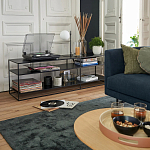 ТВ-тумба стальная с полками Chad TV-Stand варинант исполнения - 5 | Loft Concept в Грозном