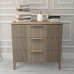 Комод коричневого цвета с 3-мя ящиками Harper Line варинант исполнения - 1 | Loft Concept в Грозном