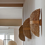 Бра плетеное из ротанга Chainmail варинант исполнения - 1 | Loft Concept в Грозном