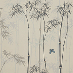 Обои ручная роспись Distant Bamboo Special Colourway on white dyed paper варинант исполнения - 1 | Loft Concept в Грозном