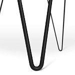 Стол журнальный c круглой столешницей из стекла серого цвета Gray and Gold Marble варинант исполнения - 6 | Loft Concept в Грозном