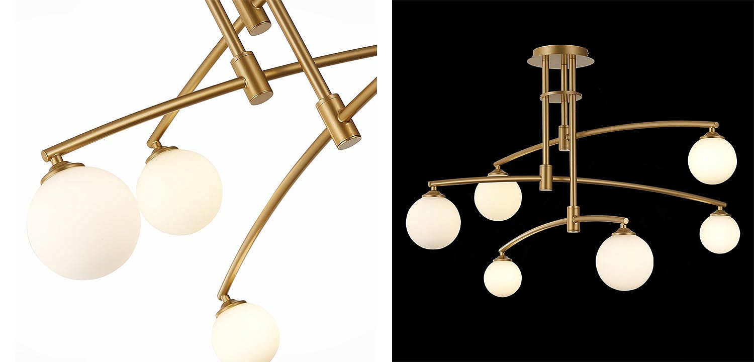 Люстра Glendon Chandelier 6 Balls Люстра Glendon Chandelier 6 Balls - Loft-Concept в Грозном