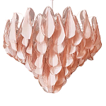Люстра из стекляных розовых лепестков Petalled Illuminator варинант исполнения - 3 | Loft Concept в Грозном
