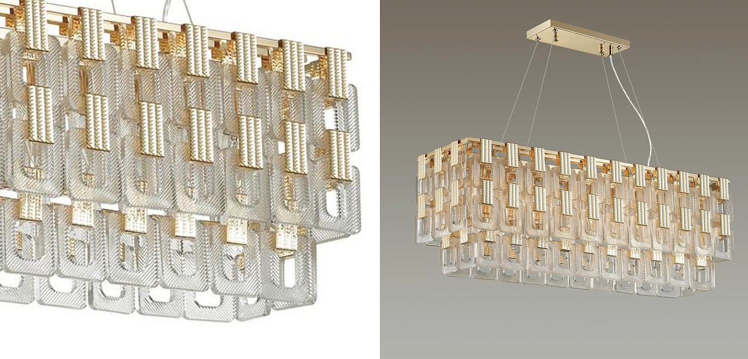 Люстра Ribbed Elements Pendant Linear Люстра Ribbed Elements Pendant Linear - Loft-Concept в Грозном
