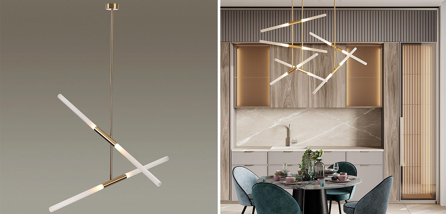 Светильник Gold Delta Light 4 lamp Светильник Gold Delta Light 4 lamp - Loft-Concept в Грозном