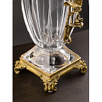 Ваза из прозрачного стекла с бронзовой вставкой в виде цветущей ветви Eden Garden porcelain and bronze варинант исполнения - 4 | Loft Concept в Грозном