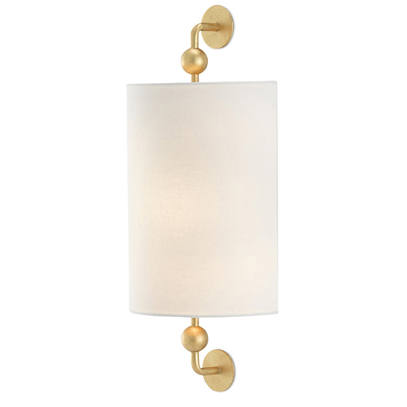 Бра светодиодное с полукруглым тканевым абажуром Sconce on Bracket Серебряный Золотой Бра светодиодное с полукруглым тканевым абажуром Sconce on Bracket Серебряный Золотой в Грозном | Loft Concept