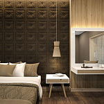 Гипсовая 3D Панель M-106 варинант исполнения - 1 | Loft Concept в Грозном