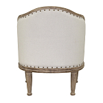 Кресло низкое с мягкой обивкой из льна на 4-х деревянных ножках Emile Armchair beige варинант исполнения - 2 | Loft Concept в Грозном