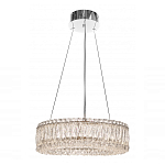 Люстра подвесная круглая из прозрачного хрусталя с корпусом из металла цвета хром Selfsufficient варинант исполнения - 1 | Loft Concept в Грозном