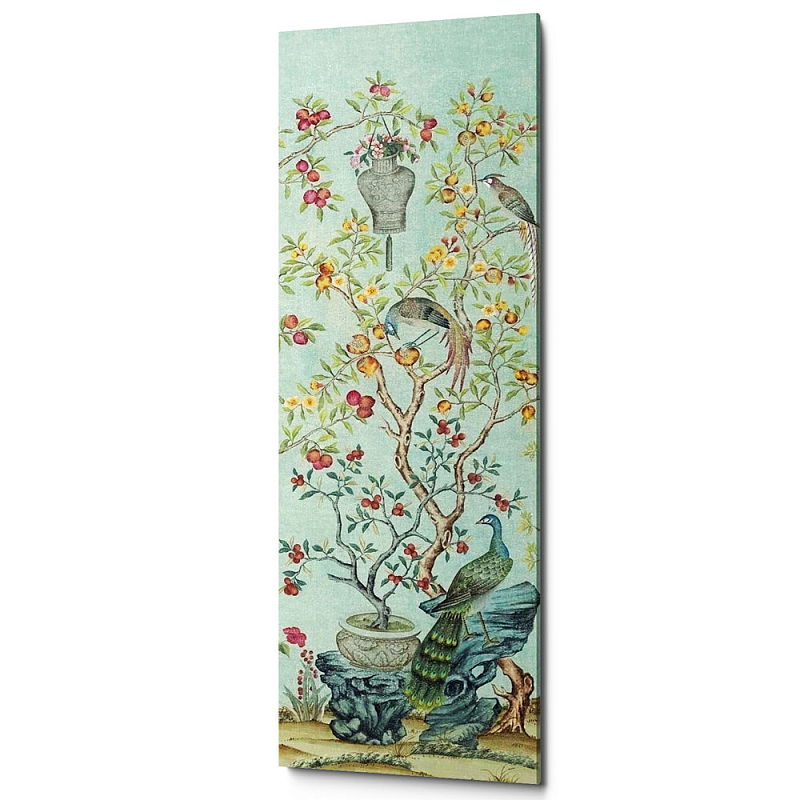Постер Blue Chinoiserie 3 Голубой пастельный Постер Blue Chinoiserie 3 Голубой пастельный в Грозном | Loft Concept