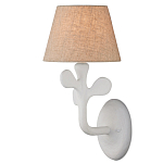 Бра с белым каркасом и тканевым абажуром Natural Stems варинант исполнения - 1 | Loft Concept в Грозном