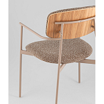 Стул Doe с подклокотниками коричневый варинант исполнения - 3 | Loft Concept в Грозном