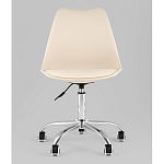 Офисный стул на металлическом основании EGGERY Beige пластик варинант исполнения - 5 | Loft Concept в Грозном