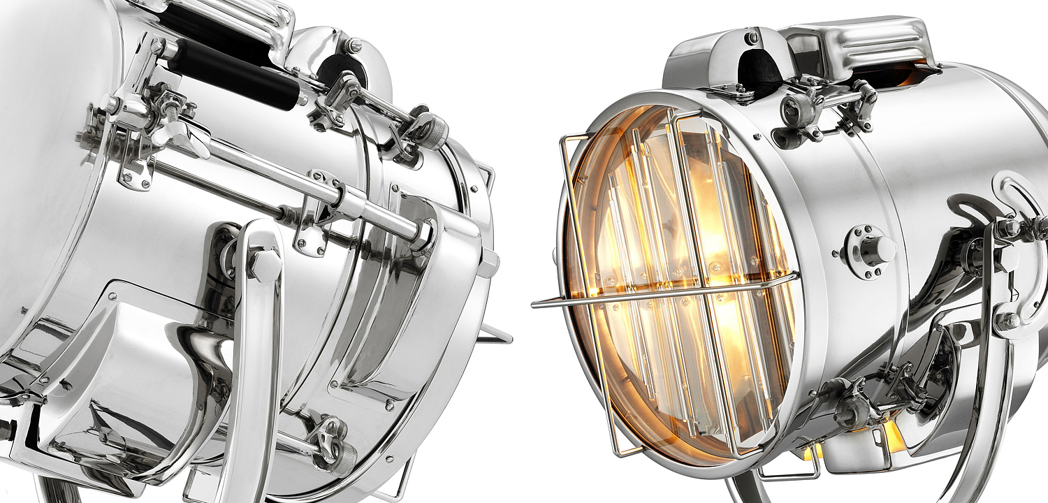 Торшер Eichholtz Floor Lamp Atlantic nickel Торшер Eichholtz Floor Lamp Atlantic nickel - Loft-Concept в Грозном