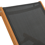 Шезлонг из текстиля и эвкалипта Power of Nature варинант исполнения - 5 | Loft Concept в Грозном