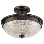 Потолочный светильник со стеклянным плафоном в виде купола Quoizel варинант исполнения - 8 | Loft Concept в Грозном