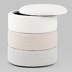 Пуф Three Colors в ткани букле из трех цветов  варинант исполнения - 3 | Loft Concept в Грозном