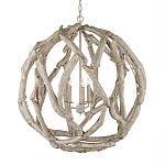 Люстра круглая в виде веток деревьев Natural Driftwood варинант исполнения - 1 | Loft Concept в Грозном