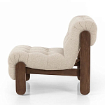 Кресло с деревянным каркасом и обивкой из ткани букле Medieval Furniture варинант исполнения - 1 | Loft Concept в Грозном