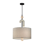 Люстра с серым тканевым плафоном Flourish варинант исполнения - 2 | Loft Concept в Грозном