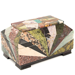 Шкатулка из натурального камня змеевик Stone Casket варинант исполнения - 2 | Loft Concept в Грозном