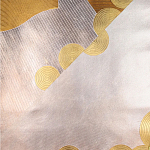 Обои ручная роспись в стиле Арт-деко Namban Colourway SC-290 on Deep Rich Gold gilded paper варинант исполнения - 2 | Loft Concept в Грозном