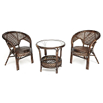 Комплект уличной мебели Angela Dark Brown варинант исполнения - 1 | Loft Concept в Грозном