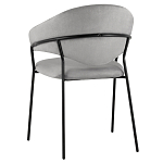 Серый стул с обивкой из искусственной замши Alexis варинант исполнения - 5 | Loft Concept в Грозном