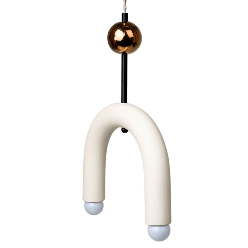 Подвесной светильник MOROSHKA arc [white] Белый Бронза в Грозном | Loft Concept 