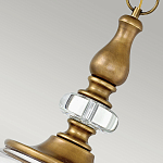 Люстра подвесная цвета латунь с прозрачным овальным стеклянным плафоном Hinkley варинант исполнения - 8 | Loft Concept в Грозном