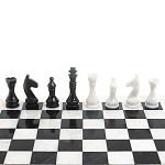 Шахматы классические с белой доской из натурального камня Мрамор Decorative Thematic Chess варинант исполнения - 4 | Loft Concept в Грозном