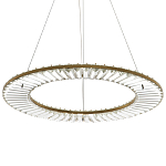Кольцевая люстра с хрустальным декором Maude Crystal Chandelier варинант исполнения - 1 | Loft Concept в Грозном