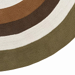 Ковер круглый из хлопка с контрастным узором Bullseye 150 варинант исполнения - 4 | Loft Concept в Грозном