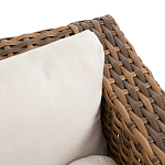 Трехместный садовый диван из плетеного пластика Matteo варинант исполнения - 2 | Loft Concept в Грозном