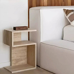 Дизайнерский журнальный стол фигурный с полками Gulip варинант исполнения - 2 | Loft Concept в Грозном