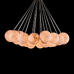 Люстра подвесная круглая с сферическими плафонами из натурального камня Glowing Spheres варинант исполнения - 2 | Loft Concept в Грозном