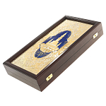 Нарды настольные из натурального камня лазурит и долерит Backgammon from Stone варинант исполнения - 13 | Loft Concept в Грозном