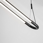 Светодиодная люстра Black LED Circle and Oval Lamp варинант исполнения - 4 | Loft Concept в Грозном