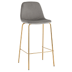 Барный стул на золотистых ножках VENDRAMIN Grey варинант исполнения - 1 | Loft Concept в Грозном