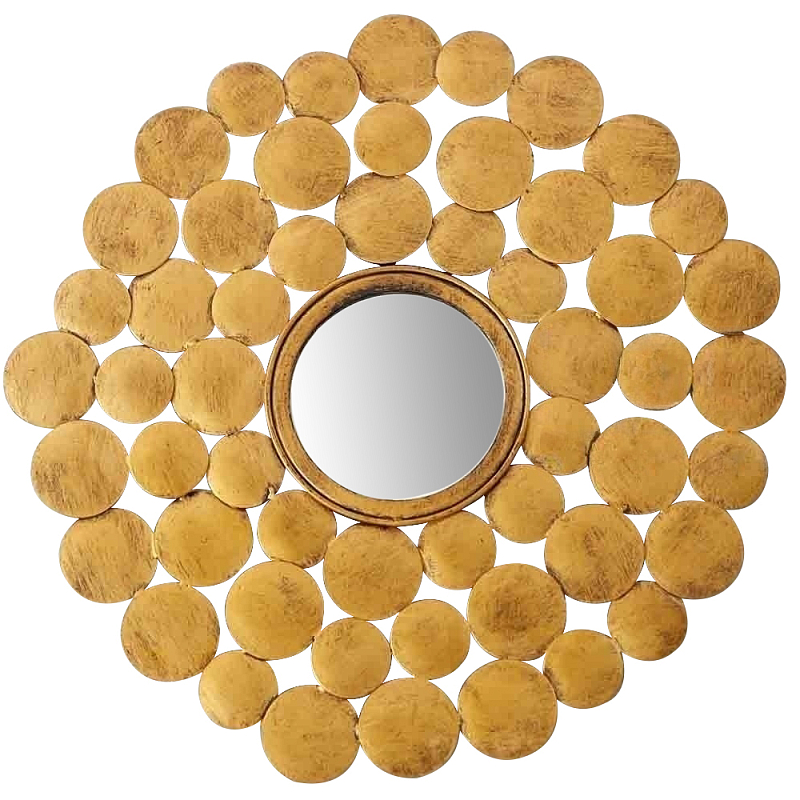 Настенное зеркало Ernest Metal Brass Mirror Латунь Настенное зеркало Ernest Metal Brass Mirror Латунь в Грозном | Loft Concept