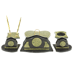 Настольный письменный набор из змеевика из 7-ми элементов Successful Leader варинант исполнения - 3 | Loft Concept в Грозном