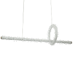 Подвесной линейный светильник Gilbertine Crystals Linear Hanging Lamp варинант исполнения - 1 | Loft Concept в Грозном